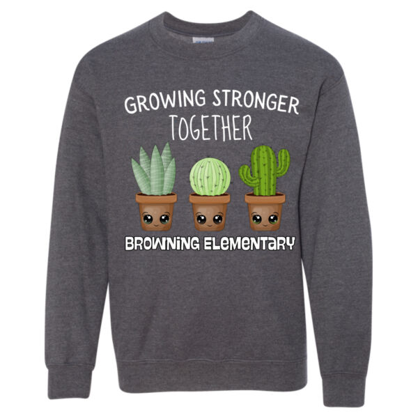 Cactus Growing Stronger - Heavy Blend™ Youth Sweatshirt Thumbnail